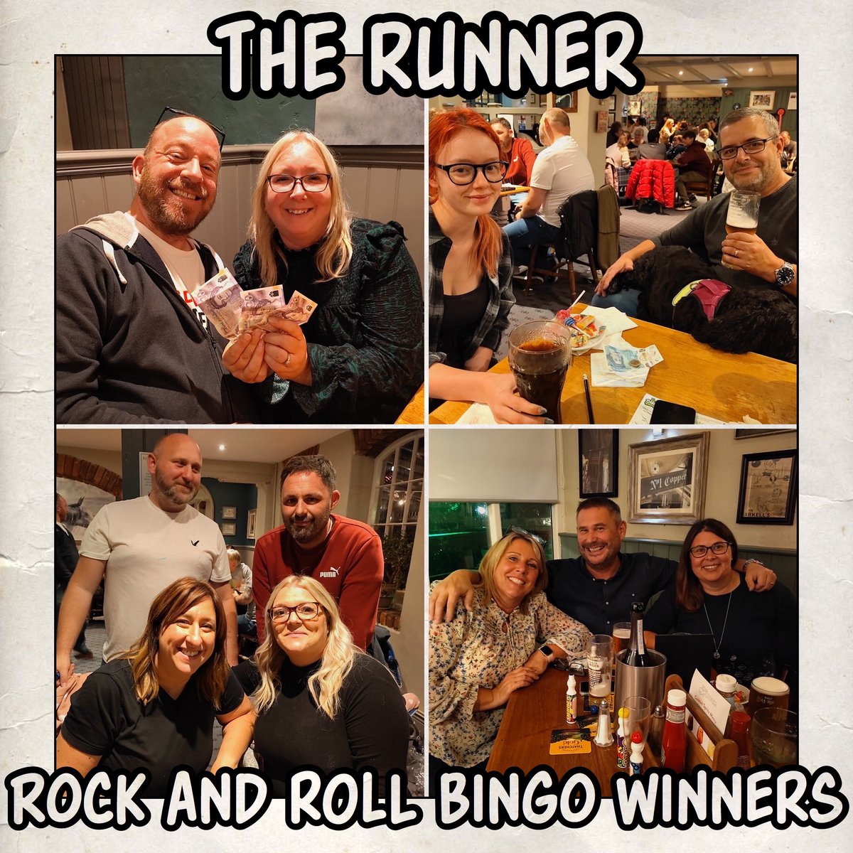 Just a few of our #RockAndRollBingo winners from #TheRunner in #Swindon last night