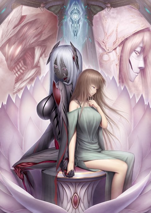 表紙風なイラスト描きました #創作 