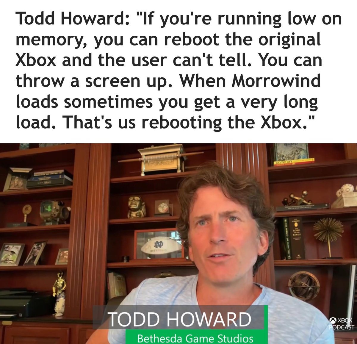 Programmer Humor on Twitter "Rust? But Todd Howard solved memory