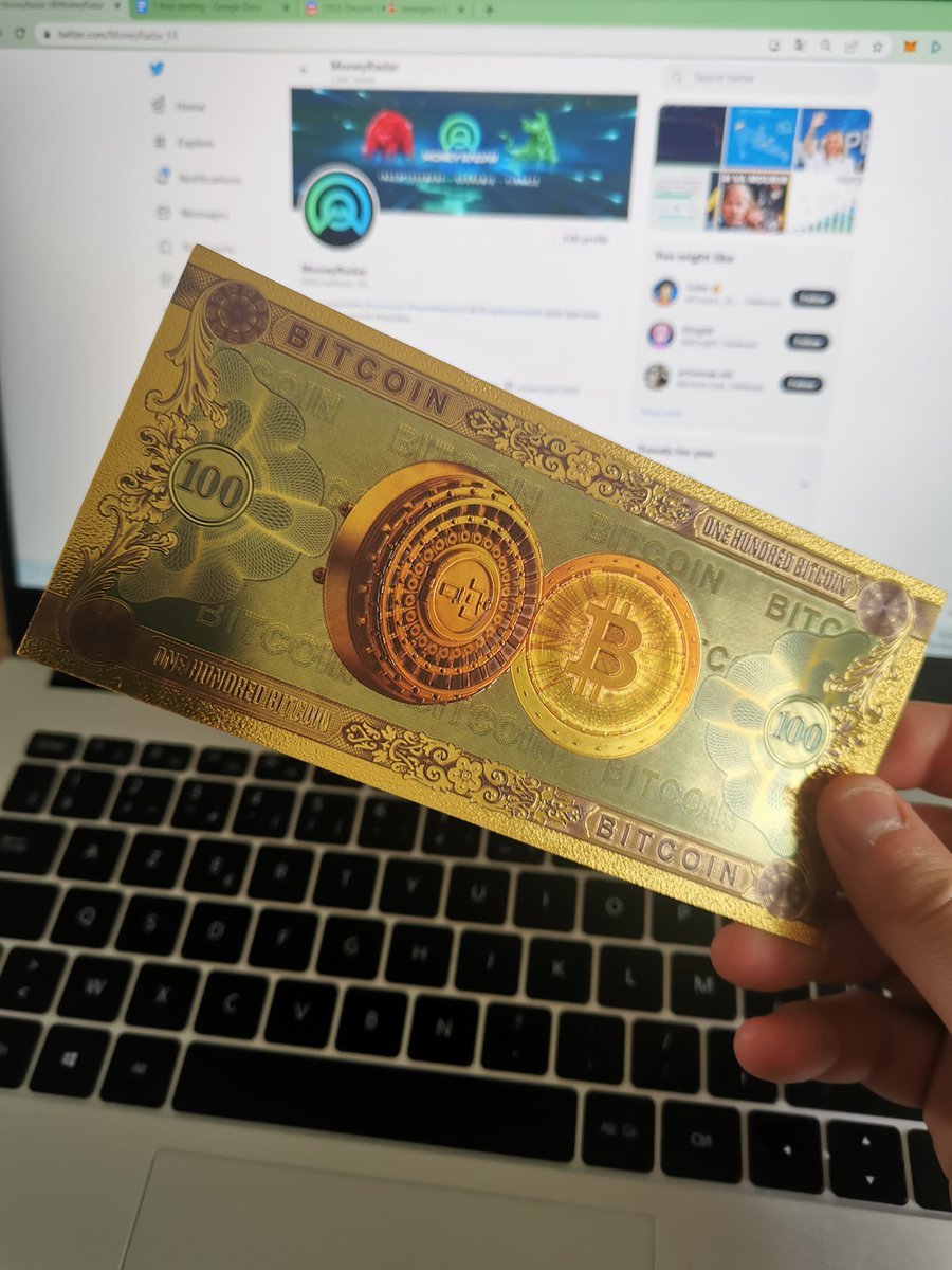 Affaire en or !

Nous vendons ce lot de 100 #bitcoins pour 10.000€. 

Les $BTC sont authentiques et seront envoyés par la poste en suivi. (on est jamais trop prudents).

Nous en avons hérité en 2005 suite à l'héritage inattendu d'un prince nigérian.

Pas sérieux s'abstenir. 🤡