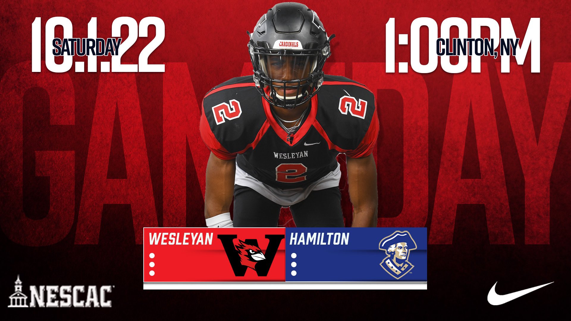 Wesleyan Football on Twitter "RollCards 🔴⚫️🔴⚫️ https//t.co