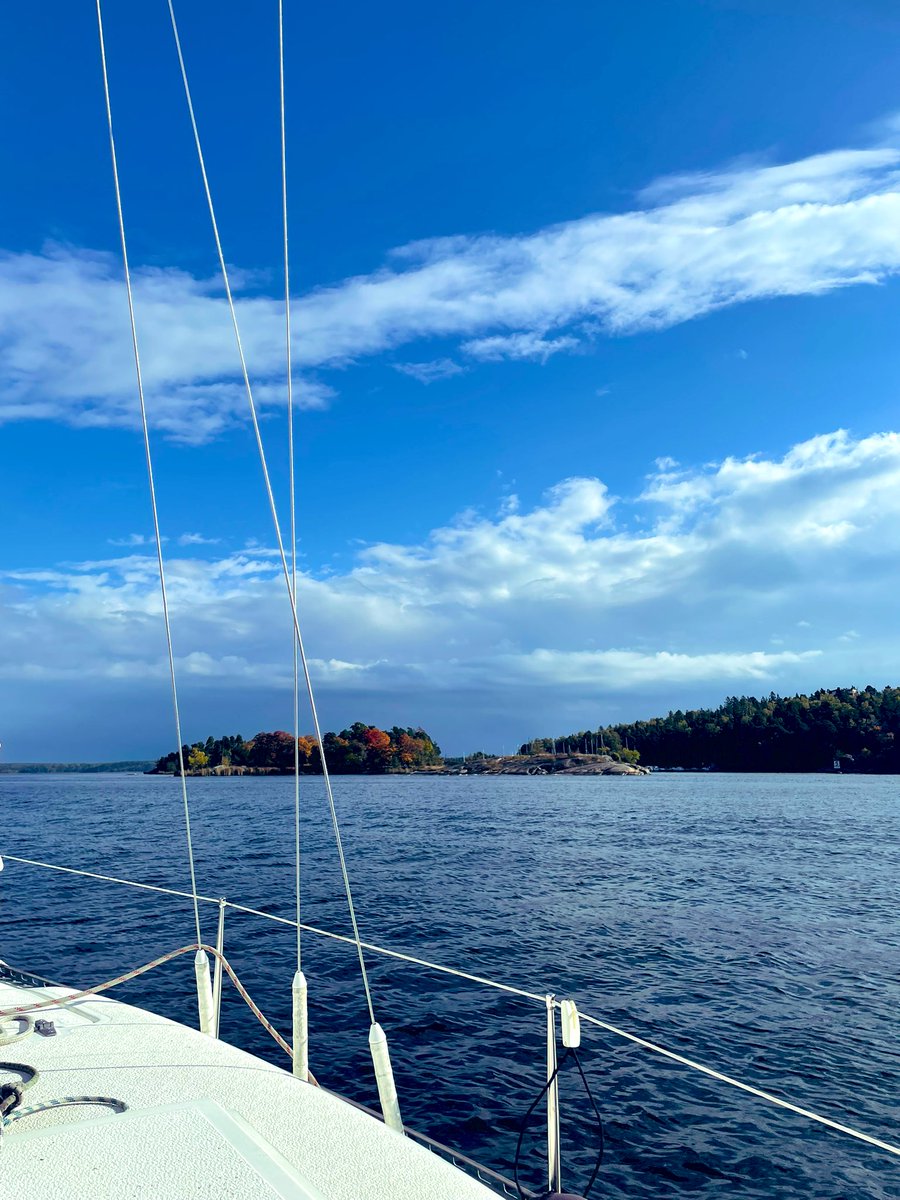 Not a bad last day of #sailing for this season 🍁☀️⛵️