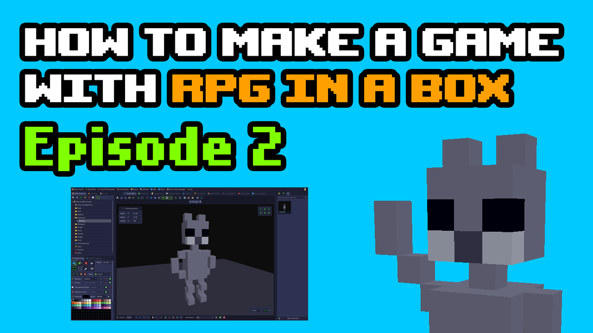 rpginabox's tweet photo. Come learn how to make a game with Stumpy the Squirrel! In this episode, you'll learn how to create an idle animation for Stumpy in the Voxel Editor!
🛠️🐿️🕹️ (Link in reply)
#screenshotsaturday #gamedev #indiedev #rpginabox https://t.co/0jMj1hVrtW