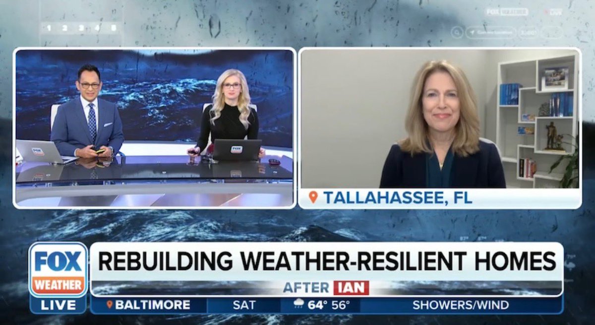 FederalAlliance's tweet photo. Thank you @CraigHerreraTV @KellyRWeather for having President/CEO @LCHenderson on @foxweather &amp; @FoxBusiness this morning to discuss the importance of resilient rebuilding, building codes, &amp; affordability. #HurricaneStrong #Leadership #HurricaneIan https://t.co/3BezBqlZRw