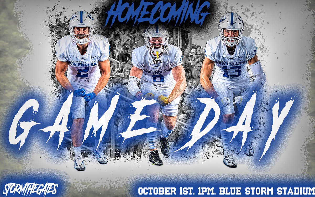 University of New England vs Curry 📍Biddeford, Maine 📅 10.1.22 🏟 Blue Storm Stadium 🕰 1PM Kick Off 📊athletics.une.edu/sidearmstats/f… 📺athletics.une.edu/sports/2018/7/… 📖athletics.une.edu/gameday/footba… #StormTheGates🌩