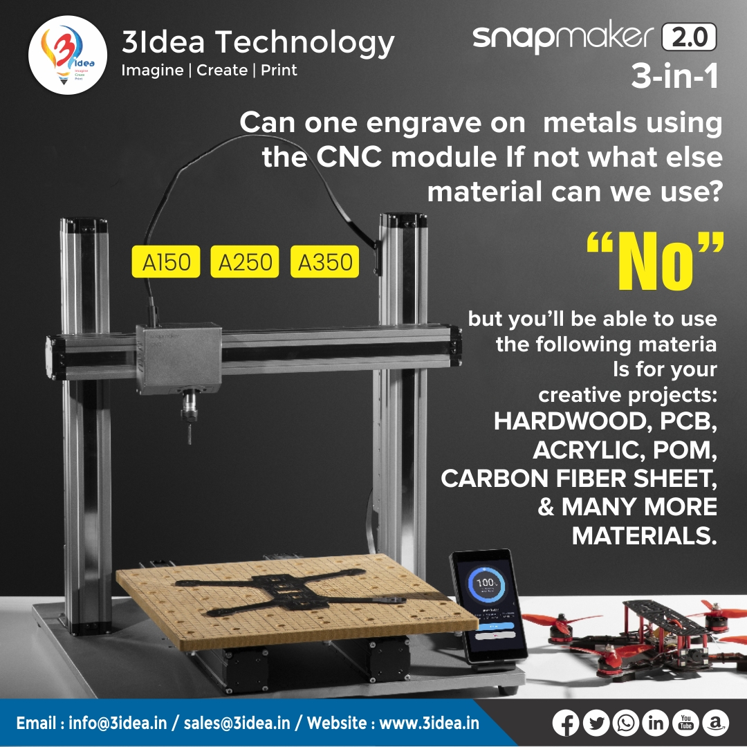 3ideatechnology's tweet photo. Do you have any questions on Snapmaker 2.0?
Comment below…
We will provide answers in our next post.

#snapmaker #snapmakeroriginal #snapmaker2 #carving #CNC #etching #laserengraving #cutting #3d #3dprinter #3dprinting #3dprint #3dprinted #3dmodel #3dprints #3dprinters #3idea https://t.co/oYByTwNHMm