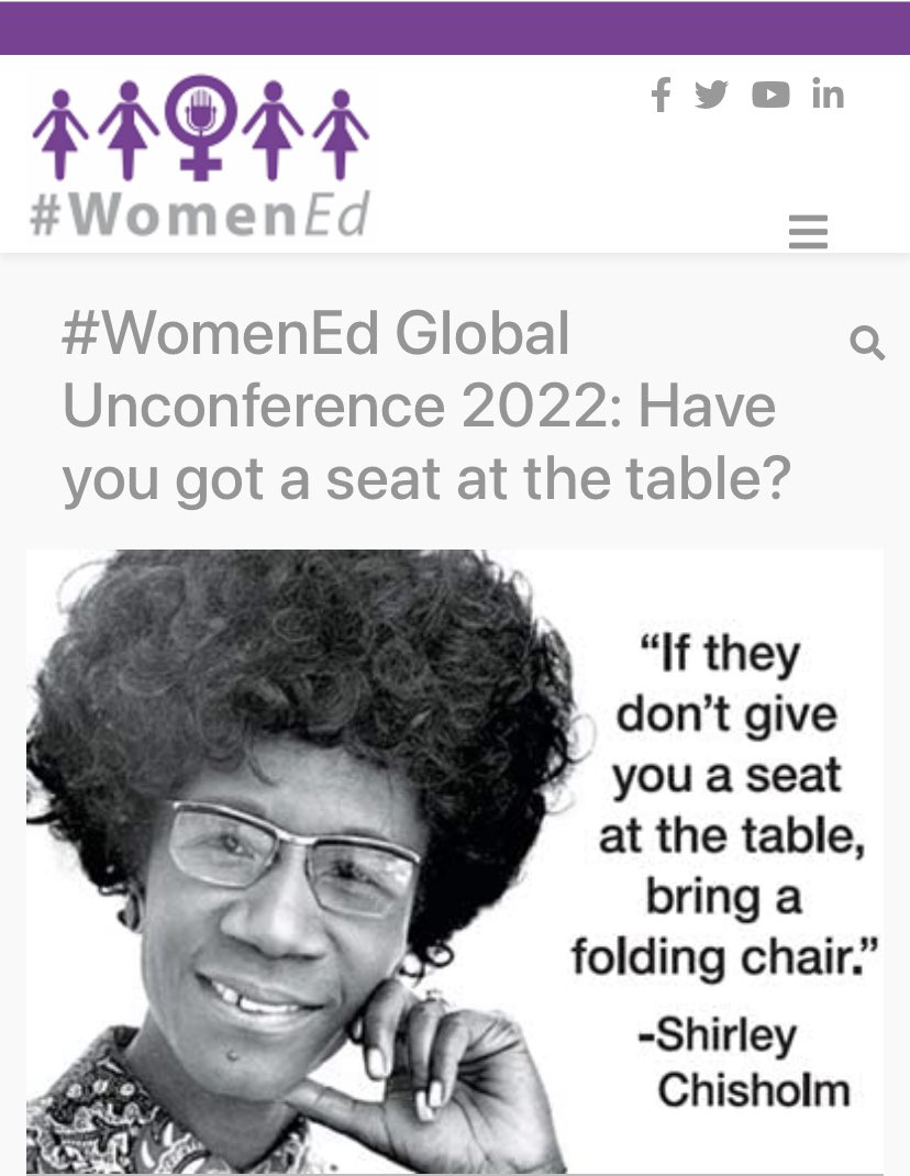 Dr. Kristen Dewitt (@kld12) on Twitter photo The #WomenEd #GlobalUnconference is just what I needed this morning! โAs #edleaders, our job is to pass on the legacy we got from others & leave what weโve drafted in a better place for someone else to take on, making it better than we ever dreamed possible.โ Wow, <a href="/ChristallaJ/">Christalla Jamil ๏ฃฟ FCCT</a> The #WomenEd #GlobalUnconference is just what I needed this morning! โAs #edleaders, our job is to pass on the legacy we got from others & leave what weโve drafted in a better place for someone else to take on, making it better than we ever dreamed possible.โ Wow, <a href="/ChristallaJ/">Christalla Jamil ๏ฃฟ FCCT</a>