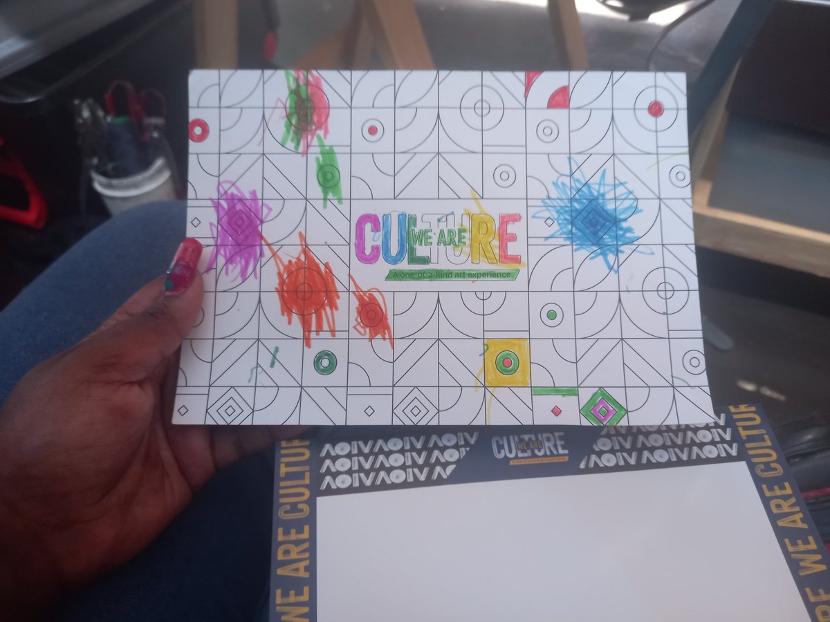 Boity1107's tweet photo. #WeAreCulture 
A piece of art, it starts anyhow,anywhere at any age . Its an expression. @StandardBankArt https://t.co/RY3aHs6Mjc