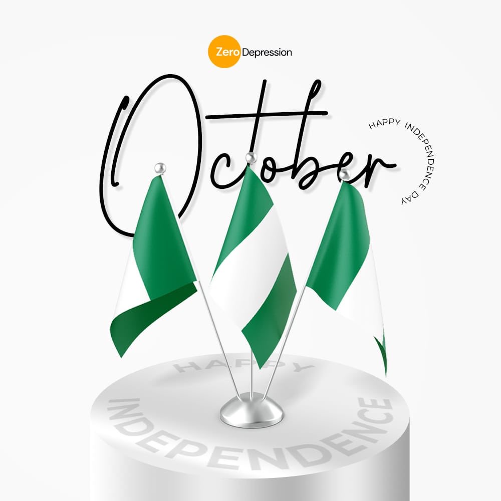 zerodepression_'s tweet image. Happy Independence Day and happy new month from Zero depression 💚🧡💚

Another month to prioritise your mental health and remember to book a free counselling session with us at zerodepression.org

#zerodepression
#mentalhealth
#HappyIndependenceNigeria