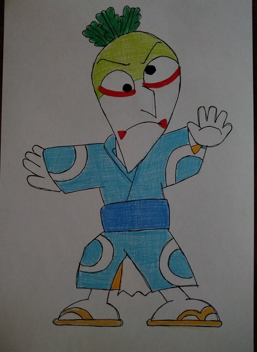 アンパンマン版深夜のお絵かき60分一本勝負 今回のお題「だいこん