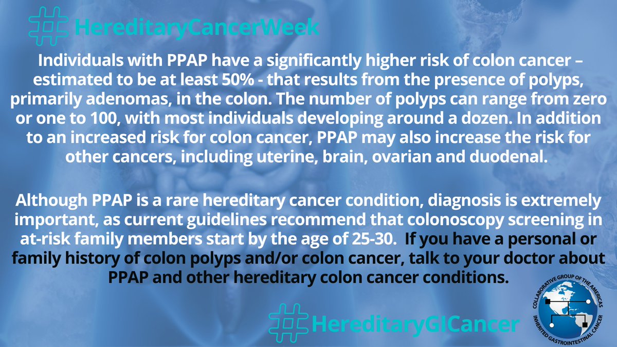 CGAIGC's tweet photo. For the final day of #hereditarycancerweek, we are highlighting POLE &amp; POLD1 genes.  

➡️Dominant mutations in a specific region of these genes, the exonuclease domain, result in a #hereditarycancer condition - Polymerase proof-reading polyposis (PPAP).

👉https://t.co/IKkjqQsUZF https://t.co/MK5XWKe0bm