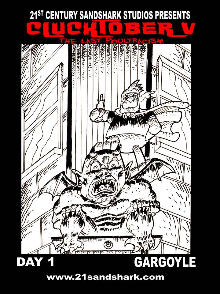 21st_studios's tweet photo. Ugh! #clucktober again! #clucklife #chicken #inkrober #inktober2022 #gargoyle #day1 https://t.co/GCxTgmjf2q