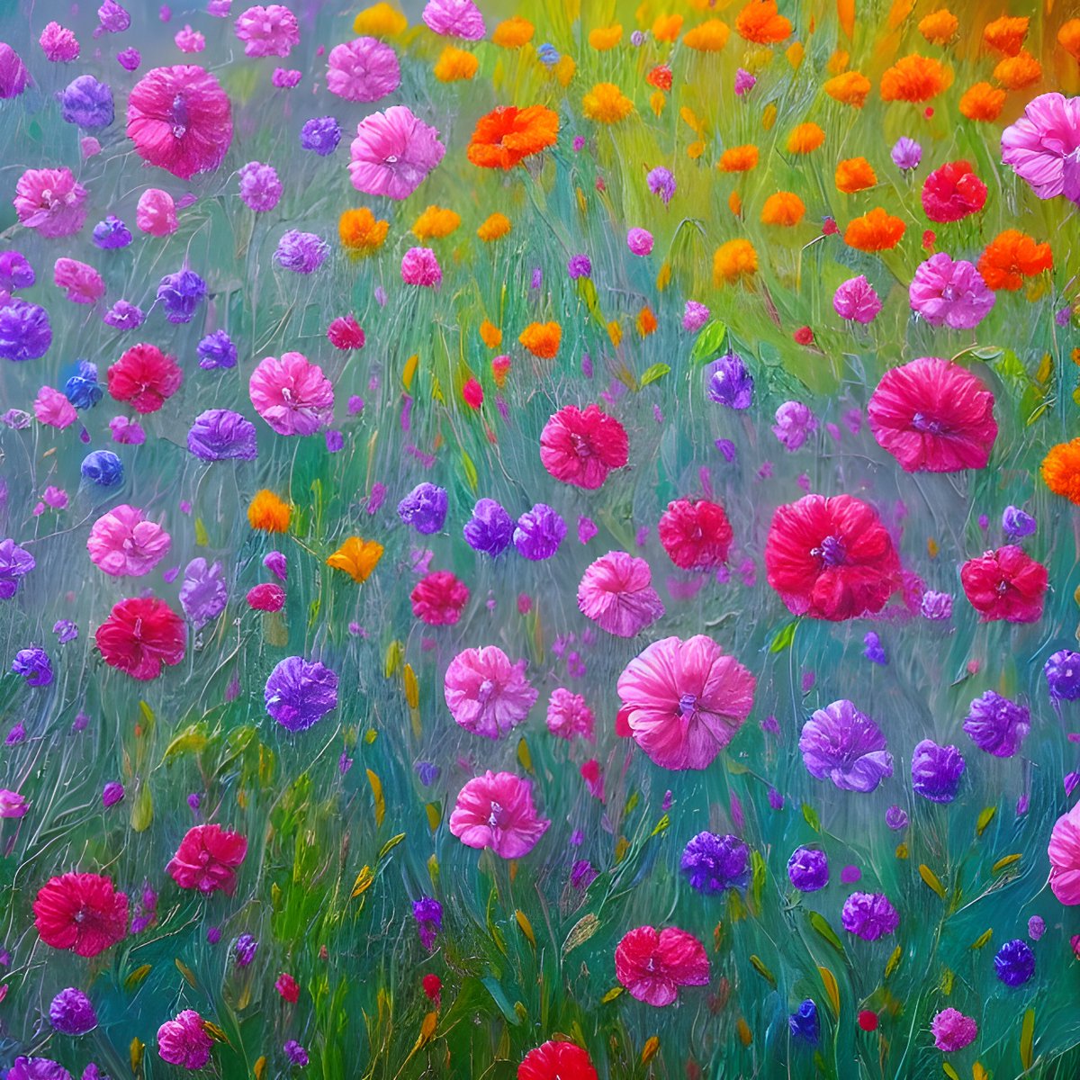 Flowers in a Field - Made in <a href="/NightcafeStudio/">NightCafe Studio</a>.
Available on <a href="/redbubble/">Redbubble</a>: tinyurl.com/y4tchca7

#aiart #nightcafe #digitalart #AIart #aiartcommunity #redbubble #shopping #art #artist #Artists #indie #artistsontwitter #DigitalArtist #FlowersOnFriday #Flowers #Floral #floralart