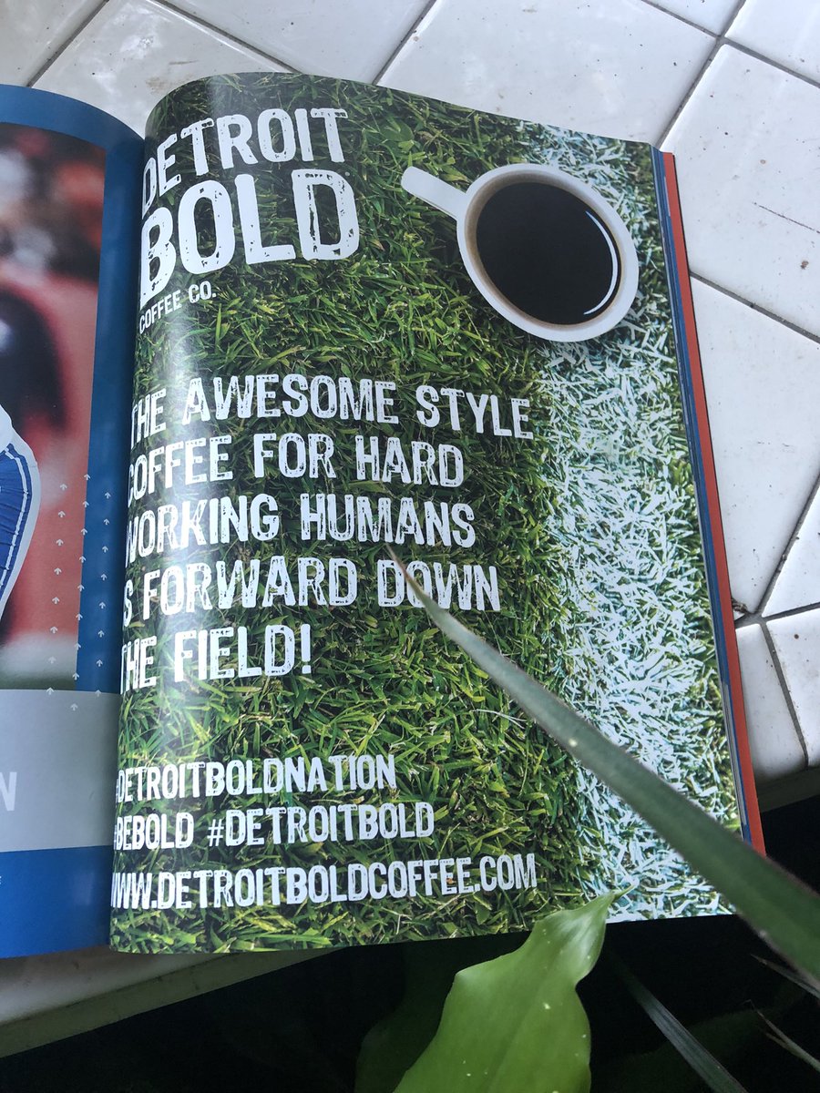 The 2022 <a href="/DetroitLions/">Detroit Lions</a> Yearbook . Thank you for putting us on the team! #OnePride #GOLIONS #detroitbold #coffee #football