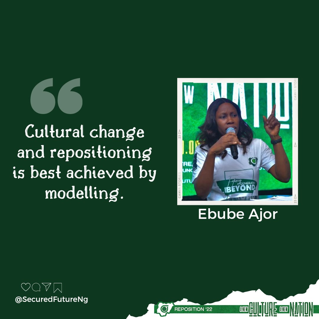 SecuredFutureNG's tweet photo. Nuggets from our first speaker, Ebube Ajor

Join the live stream
https://t.co/QpUWqxw7jS

#AnewcultureANewNation
#TheRepostionSummit2022
#independencedaynigeria
#SecuredfutureNg https://t.co/KpsdJVCaN8