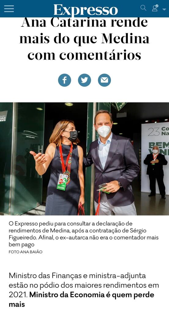 Não percebo a lógica de pagar a políticos no ativo para comentarem… política.
Ana Catarina Mendes recebeu no passado 60k€ e Fernando Medina 40k€ só para exemplificar.