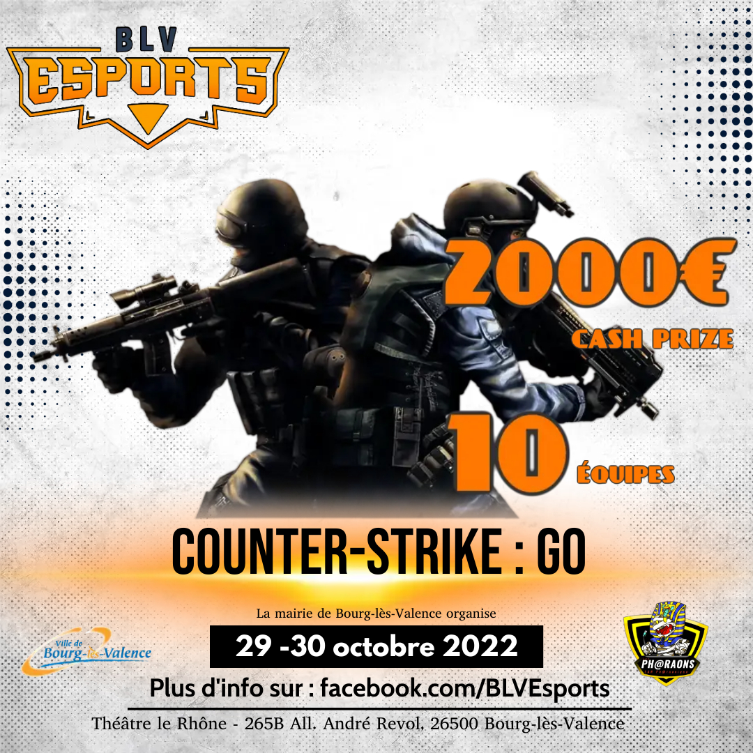Pour démontrer qu'il faut refaire des tournois #CSGO en #LAN go RT en masse !! <a href="/Fly_CSGO/">Fly . #🧡</a> <a href="/HuB_esport_FR/">Le HuB, ta salle eSport.</a> <a href="/LANFR4ALL/">LAN Francophone</a>
<a href="/GenOneEsport/">GenOneEsport</a> <a href="/TheDiceFR/">TheDice 🎲</a> <a href="/ADEPTS_TEAM/">ADEPTS</a> @TeamHomyno <a href="/PCS_Original/">Project Conquerors (PCS)</a> <a href="/Project5_Esport/">Project 5 Esport</a> <a href="/ENNEMIgg/">ENNEMI</a> <a href="/GamingGuerrero/">GUERRERO</a> <a href="/Exalty_FR/">Exalty</a> @webSPELL_GAMING 
start.gg/tournament/blv…