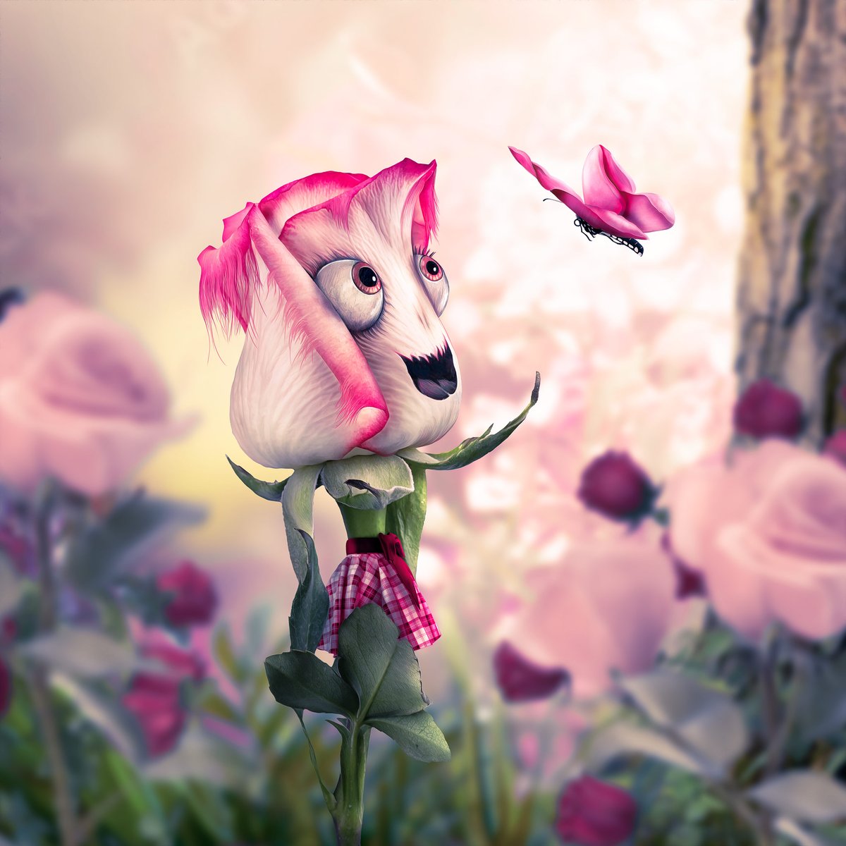 Rosemarie ... She could be a character from a Tim Burton story. #rose #marie #timburton #illustration #surreal #art #spielsinn