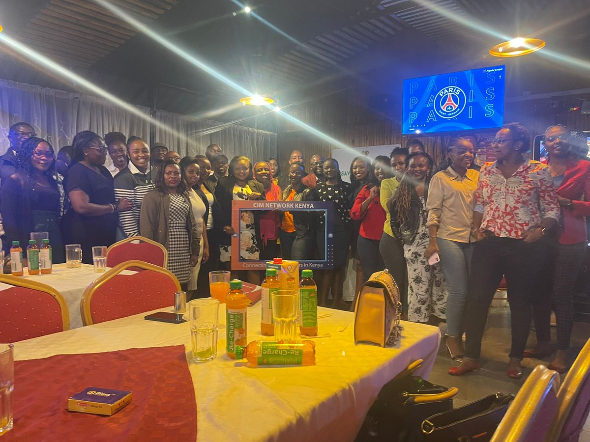 cimkenyanetwork's tweet photo. To all those who made this evening a success. Thank you🎉😊
UTR pale kwa ground
MumaPix on the lense 
Sponsors @peptang_ke 
Speakers @aloviandrew , George 😎
And our attendees🤗
#cimnetworkkenya #tomanymore #fortheskyisonlythebeginning #buckleup #Asanteni #werenotdroppingthemic https://t.co/iJIY02MhfJ