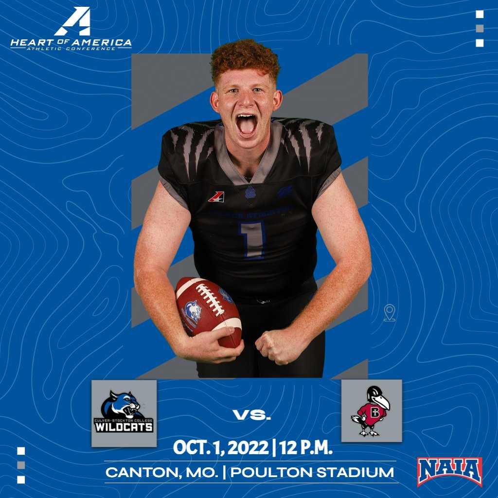 CSCWildcats's tweet photo. 🏈 Football Saturday Game Day for @CSCwildcatsFB 

📍 Canton, Missouri
🆚 @ravenathletics 
🏟️ Ellison Poulton Stadium
🎟️ https://t.co/ocoa3F7ifY 
⏰ 12:00 p.m. (CDT)
📹 https://t.co/9zgoEZDC6d
📊 https://t.co/67Z6ttDKW6

#GoWild | #HeartFB | #NAIAFB https://t.co/wvgGN5UftY