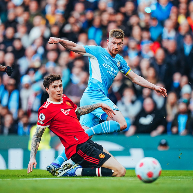 ManCity's tweet photo. .@KevinDeBruyne Manchester derby stats so far. 📈

Tap to read 👇