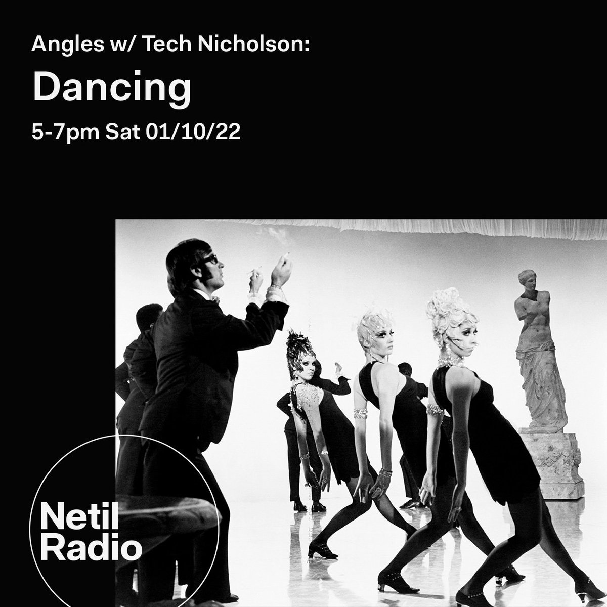 On @NetilRadio playing 30-40 songs about dancing from 5pm today.