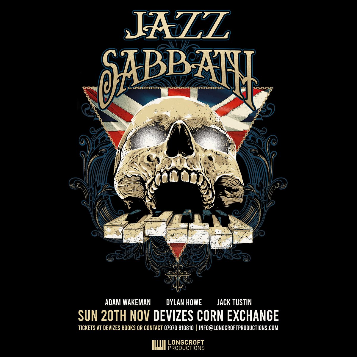 LongcroftProduc's tweet photo. @Jazz_Sabbath NOT TO BE MISSED!
TICKETS £27.50 available in person from @jodevizesbooks or contact Longcroft Productions directly on 07970 810810 | info@longcroftproductions.com https://t.co/5ir23lGNRr