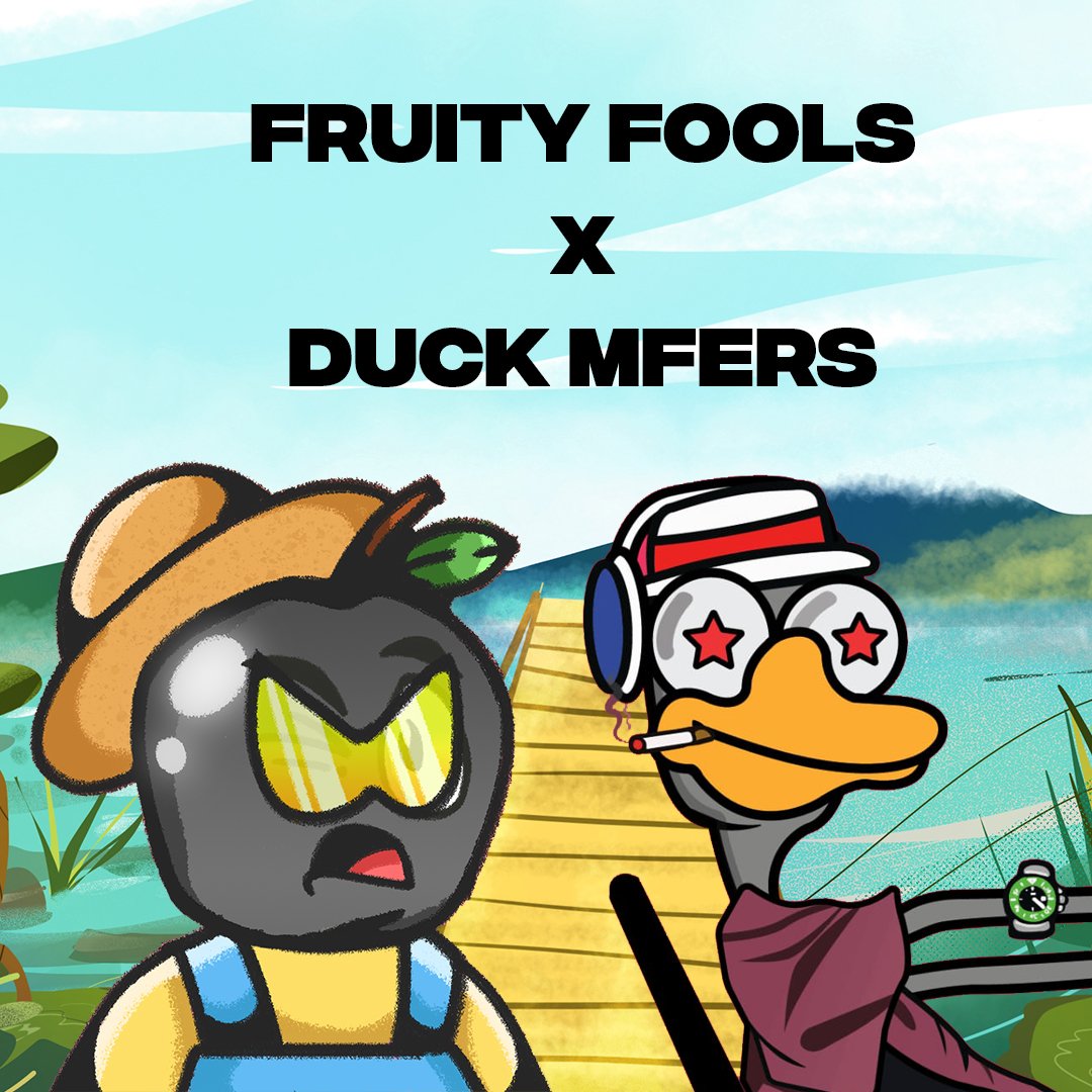 FruityFools's tweet photo. 🎁 #GiveawayAlert 🎁
Prizes:
🏆 5 WL from Fruity Fools 
🏆 5 WL from Duck Mfers
1⃣Follow 
@FruityFools 
  + 
@duckmfers

2⃣RT &amp; ❤️
3️⃣Tag 3 friends

48H⏰
#NFT #NFTGiveaway #NFTdrop #NFTCommunity #WLGiveaway #FreeMintNFT #FreeMint #CC0 https://t.co/WOUdXf5UuI