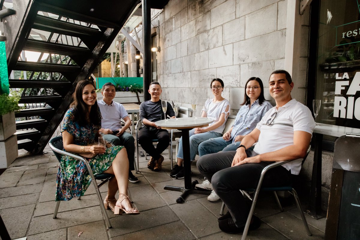 WeAreAdaptive's tweet photo. A belated celebration of summer, but what a delightful one! Our current colleagues in Montreal had a great time together with some former employees who joined us in celebrating our 10th Anniversary 🤗🎉
Thanks for joining!
👐 #summerparty #10years #weareadaptive #team https://t.co/uUiKKiJEMg