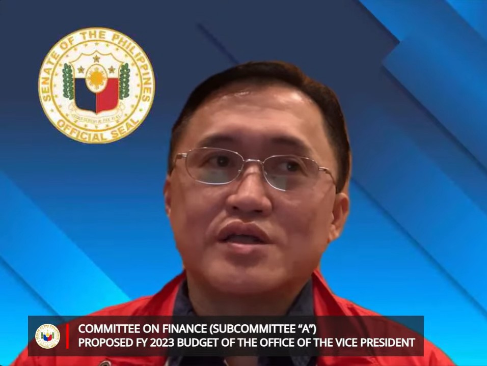 OBueno's tweet photo. Sen Bong Go -"OVP will need a strong budgetary support to realize its mandate. A chunk of the OVP budget will be allocated to good governance & social services.I am confident w/ the leadership of VP Sara these programs will be successful & beneficial to our countrymen” @dwiz882 https://t.co/kPbUh1tiXL
