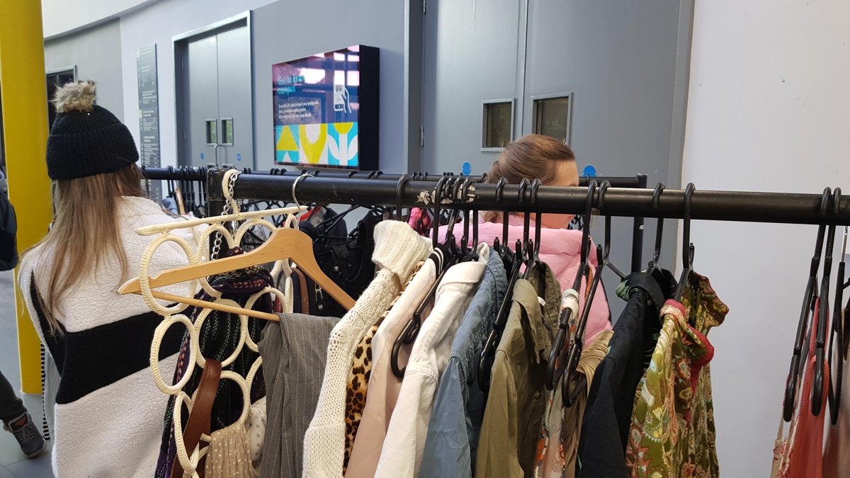 TeamDCU's tweet photo. 💚The DCU Swap Shop is back!💚

Running each Thursday, it's a great way to donate your old cloths and find hidden treasures!😍

Thanks to DCU's Sustainable Living Society for putting this together!

#WeAreDCU #substanability https://t.co/qCJAez6aUJ