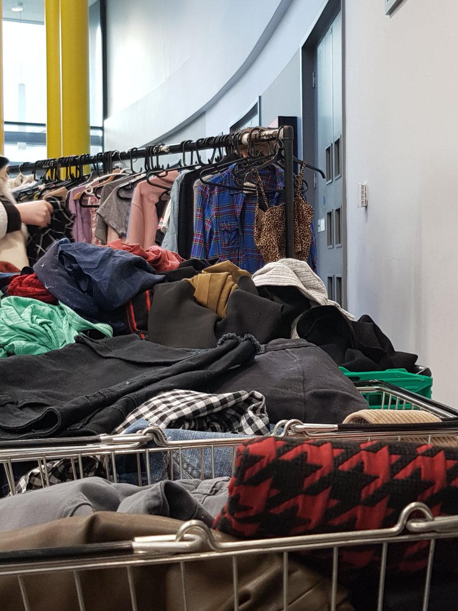 TeamDCU's tweet photo. 💚The DCU Swap Shop is back!💚

Running each Thursday, it's a great way to donate your old cloths and find hidden treasures!😍

Thanks to DCU's Sustainable Living Society for putting this together!

#WeAreDCU #substanability https://t.co/qCJAez6aUJ