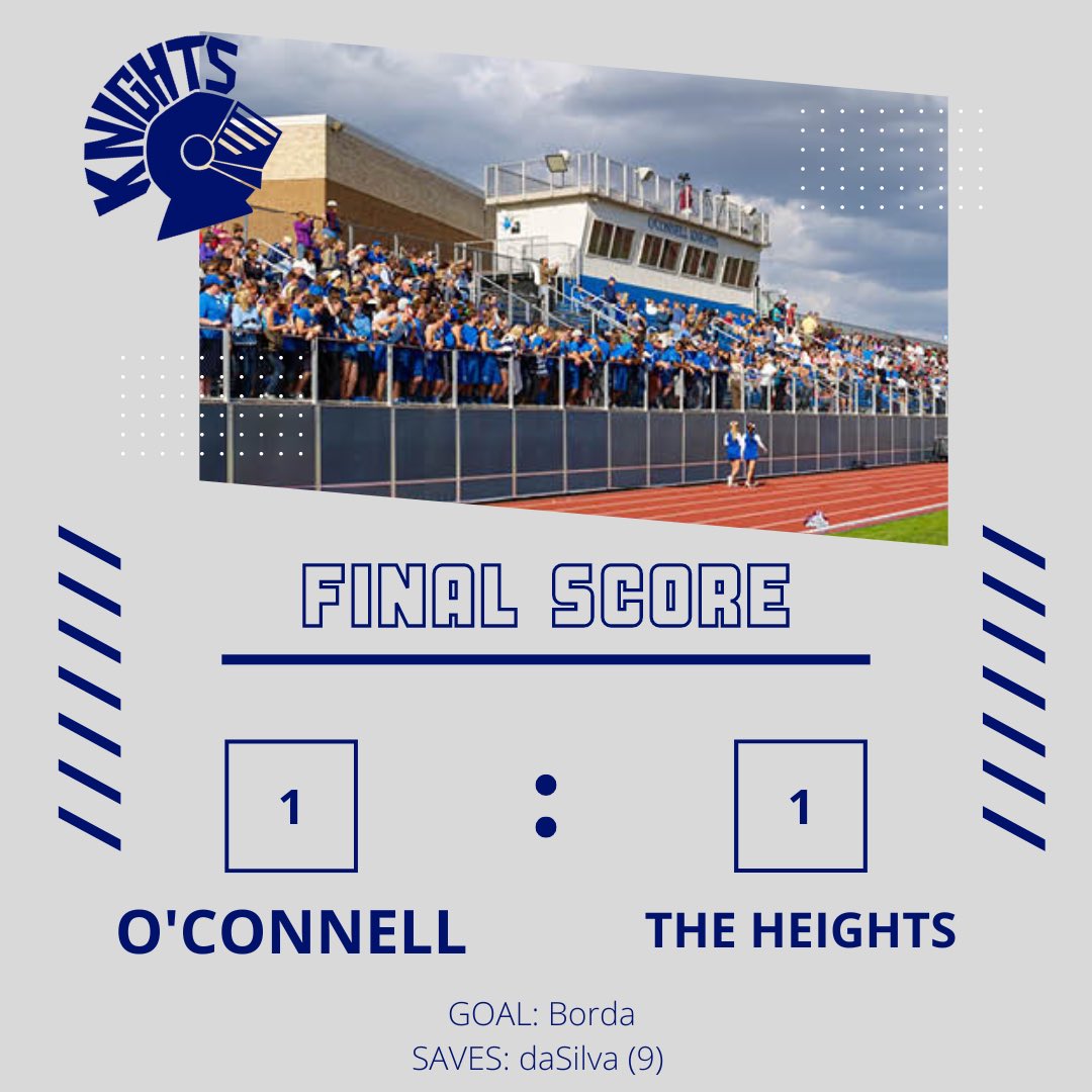 OConnellSoccer's tweet photo. 📰 | MATCH RECAP

Another good contest in @WCACSports league play ends with both teams taking a point. 

🔵⚪️⚽️⚔️🦁

#OCsoccer #HumbleInPursuit https://t.co/ZsQb6hKgul