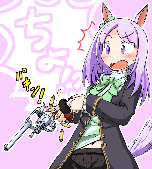 リボルバーは描いてて楽しい。持たせるだけで物語が生まれるぜ。 