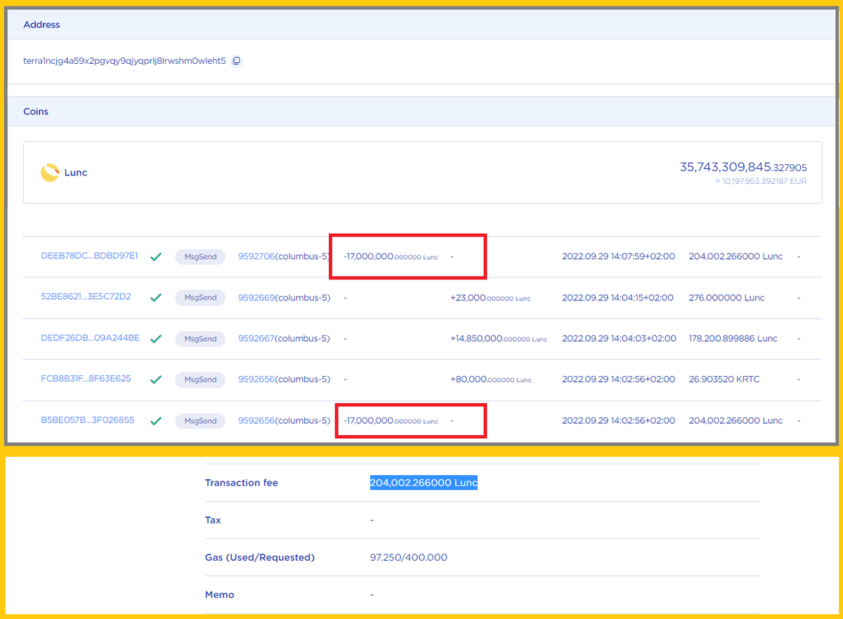 Hailey LUNC XRP tweet media