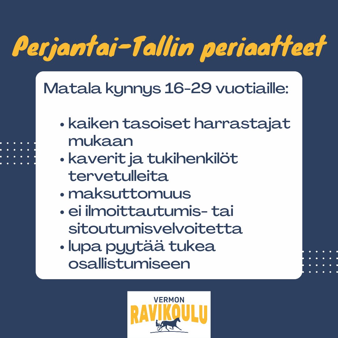 #Harrastustoiminta, joka onnistui lyömään läpi #pandemia aikana‼️ Me avasimme <a href="/VermonRavikoulu/">Vermon Ravikoulu</a> ovet nuorille kesken pandemia-ajan, eikä suotta. Tässä ajassa #matalakynnys , yhdessä tekeminen ja uudet tuttavuudet ovat korvaamattomia. Hevoset yhdistää! #ravit #hevonen <a href="/raviurheilu/">Raviurheilu - Suomen Hippos</a>