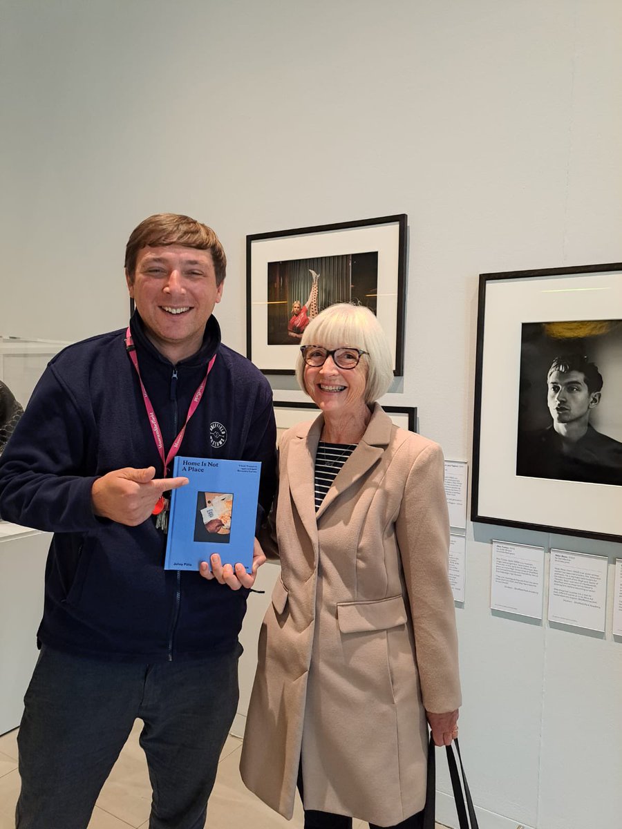 My old teacher Mrs Turner, who taught me German, came to see my Home Is Not A Place show at Graves Gallery Sheffield. She’s standing next to one of my best mates who works there, and by a photo in an adjacent box exhibition of her son, Alex Turner, from Arctic Monkeys!