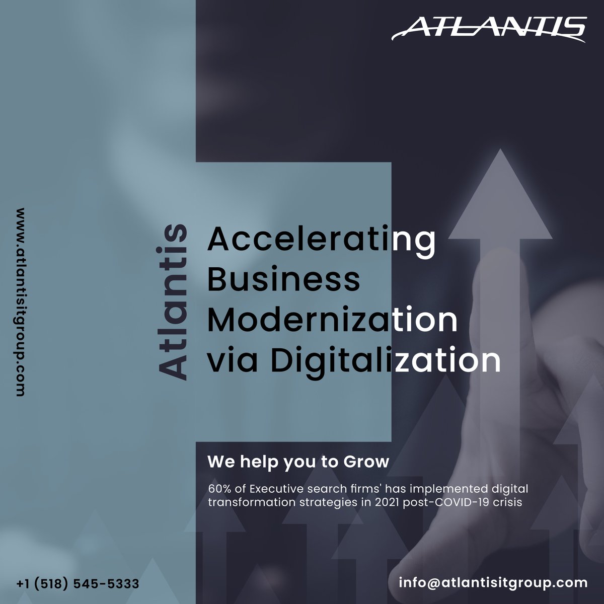 AtlantisIt's tweet photo. 👉 For firms to achieve an excellent systematic approach to the process, #operation, and #management, #digitaltransformation is crucial.
👉 The success of a fully-fledged #business goal depends on the right sets of data, appropriate data collection methods. https://t.co/C8d3soQCGM