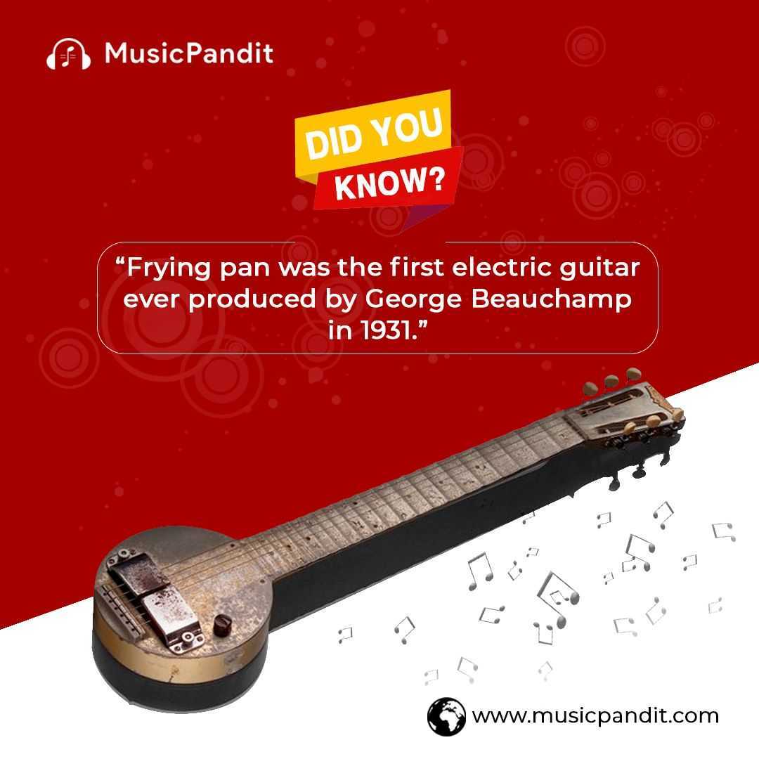 TheMusicPandit's tweet photo. In 1931 George Beauchamp designed the “first electric guitar.” He nicknamed it “Frying Pan” and it was basically an aluminum lap steel guitar.
#musicpandit #musicclasses #music #musicfacts #musictips #musicbenefits #musiclessons #musiclesson #musicclass #musiclessonsforkids https://t.co/BPTVLetgC2