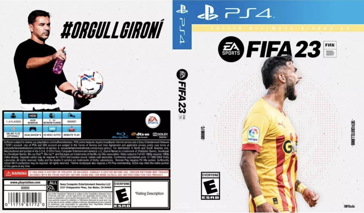 alexlunafut's tweet photo. Hace tres años decidí volver a ser feliz y dejé de jugar al FIFA, pero acabo de ver esta carátula y ya he reservado el juego FISBRVSDHWEUW AJAJAJAJAJ! #OrgullGironí 🎮 https://t.co/UMwRSjnDRd