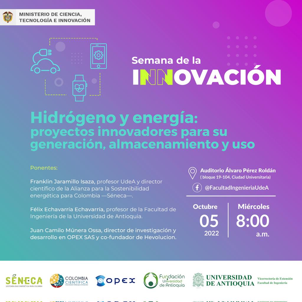UdeAenergy's tweet photo. Todos invitados a la semana de la innovación @udea https://t.co/gN5wa9XNjF