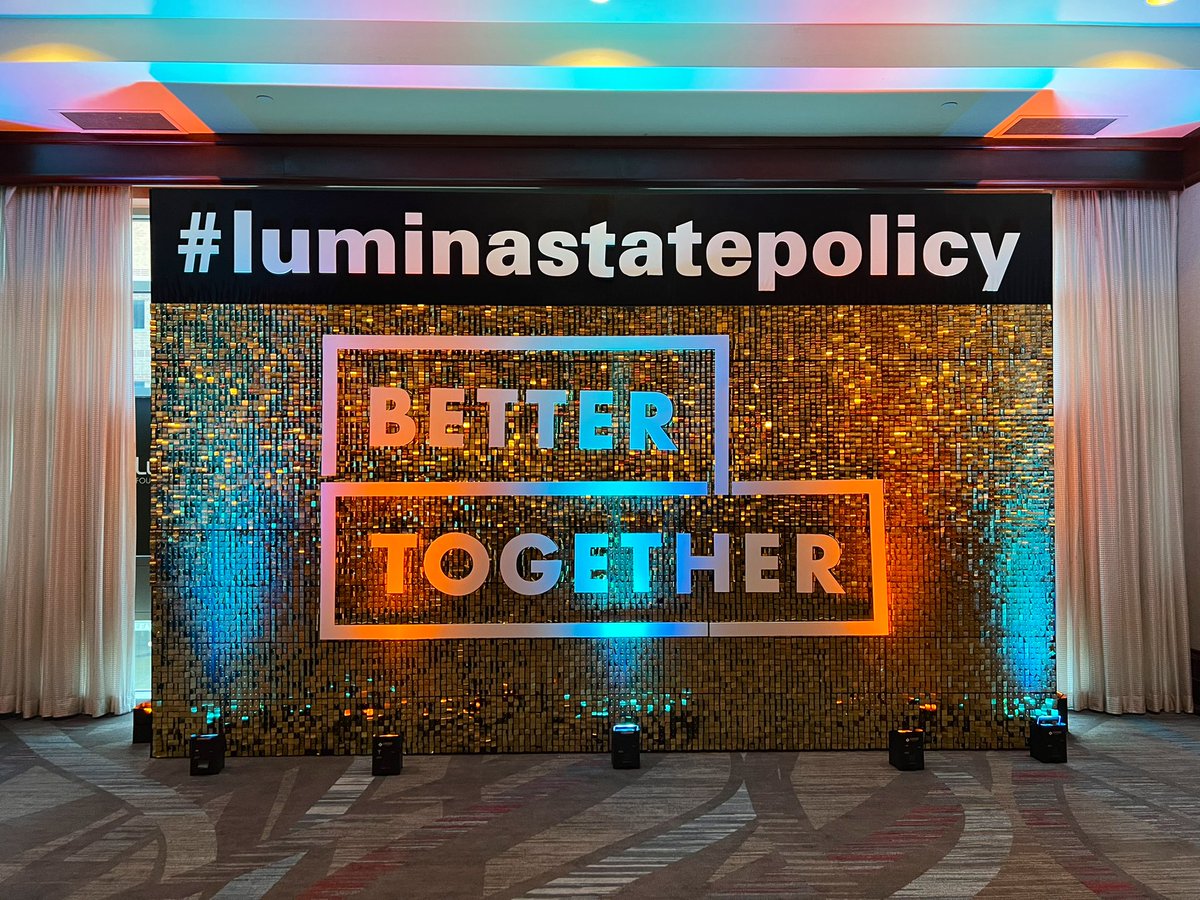 LuminaFound's tweet photo. As the #LuminaStatePolicy event kicks off this morning, @dakotapawlicki reminds us that understanding the students behind the data help us understand the data around the country’s enrollment decline. https://t.co/ud5Na7GBJm