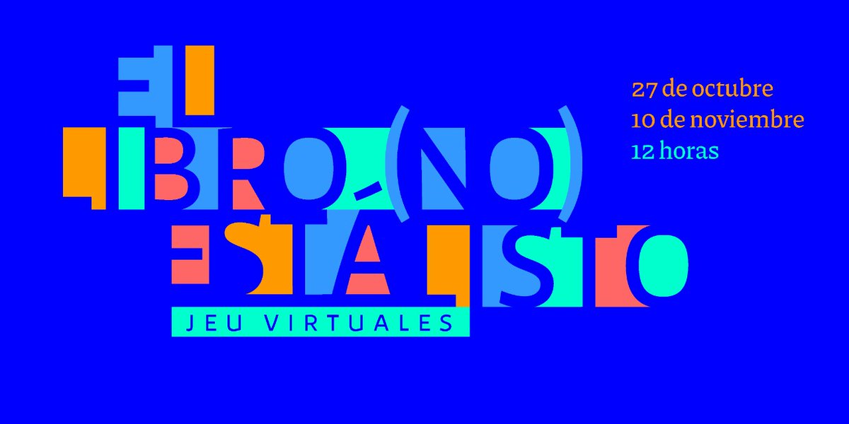 📌📚 ¡Nueva edición de las JEU virtuales!
Seguimos con el tema central de este año: 
"El libro (no) está listo". 

Dos episodios: 27/10 y 10/11 a las 12 hs 

Pronto compartiremos el programa completo y el formulario de inscripción.

¡Te esperamos!