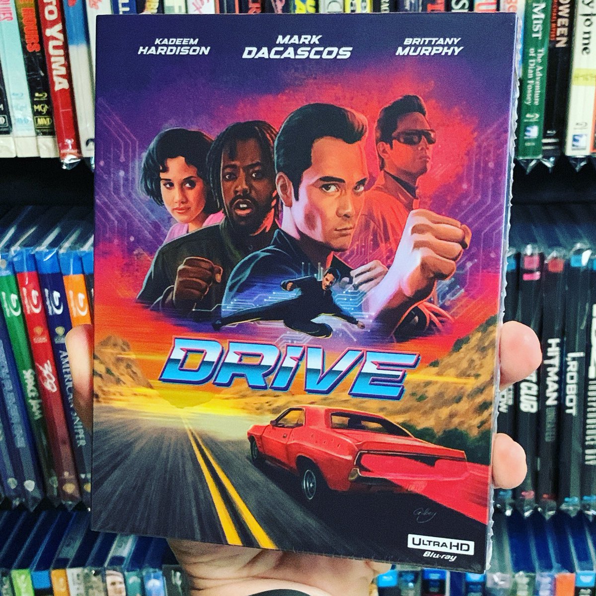 BasementBlus's tweet photo. A new @88_Films title has been added to the collection. It is #Drive from 1997 and was released for the first time on #4kultrahdbluray with a really nice #slipbox. This came out for purchase on September 13th. It has the extended cut and also the original theatrical cut. https://t.co/GTF603ndmh