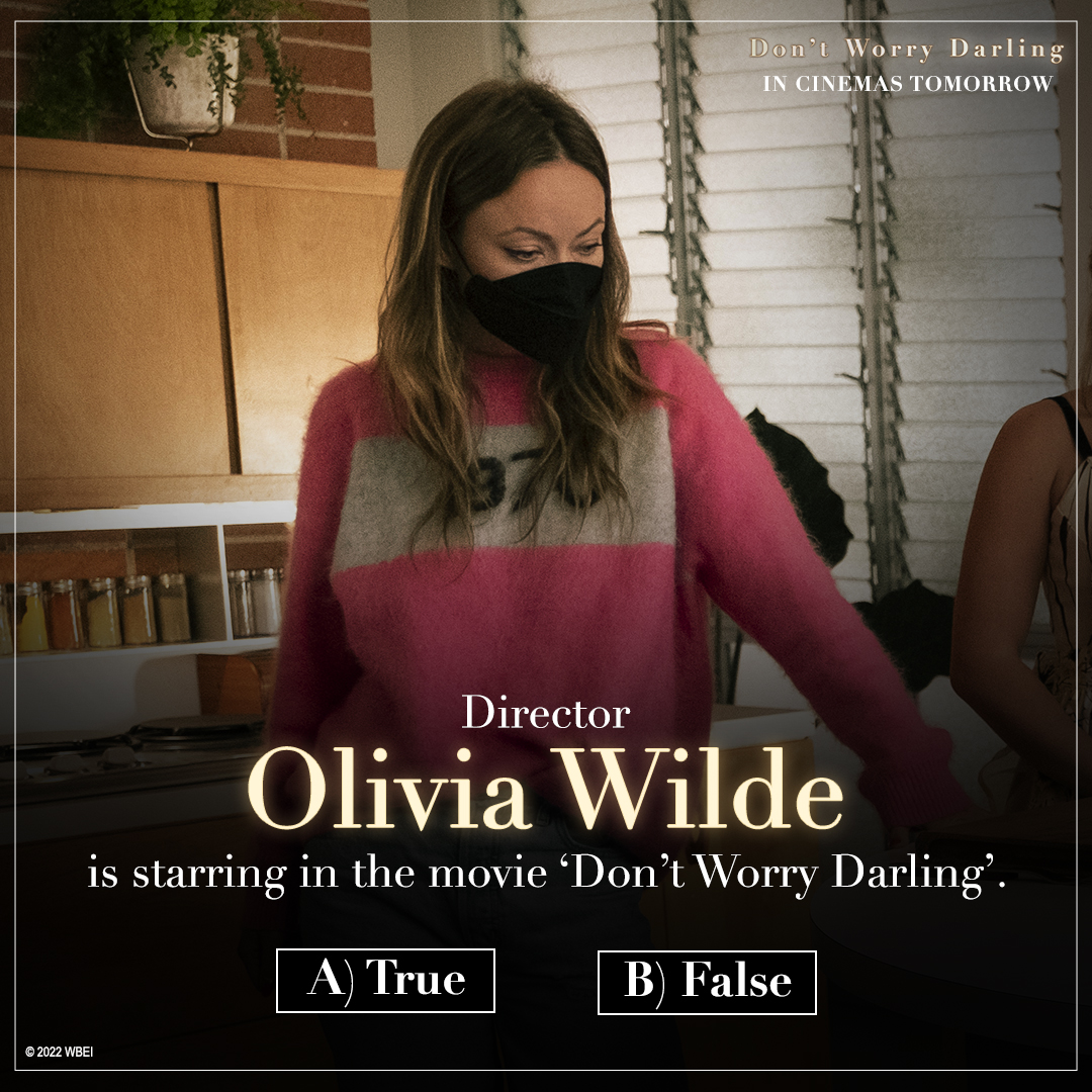 mahirohit7's tweet image. #Question4 A. True  #DontWorryDarlingContestIndia
#WarnerBrosIndia 

#Hyderabad
#Rohit 
#DontWorryDarling #ContestAlert