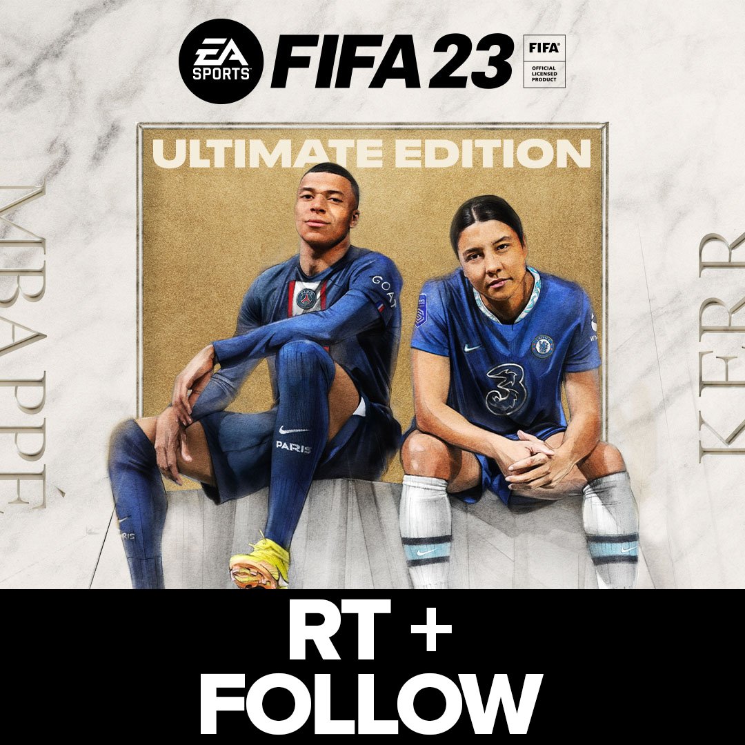 SD_YTB's tweet photo. ‼ CONCOURS ‼

Hop un p'tit concours pour gagner un #FIFA23 édition Ultime (PS5) ! 

Pour participer :

RT + FOLLOW @SD_YTB
RT + FOLLOW @EA_FIFA_France

Merci à EA pour l'opportunité et la générosité✨ https://t.co/4FbBT5ZULT