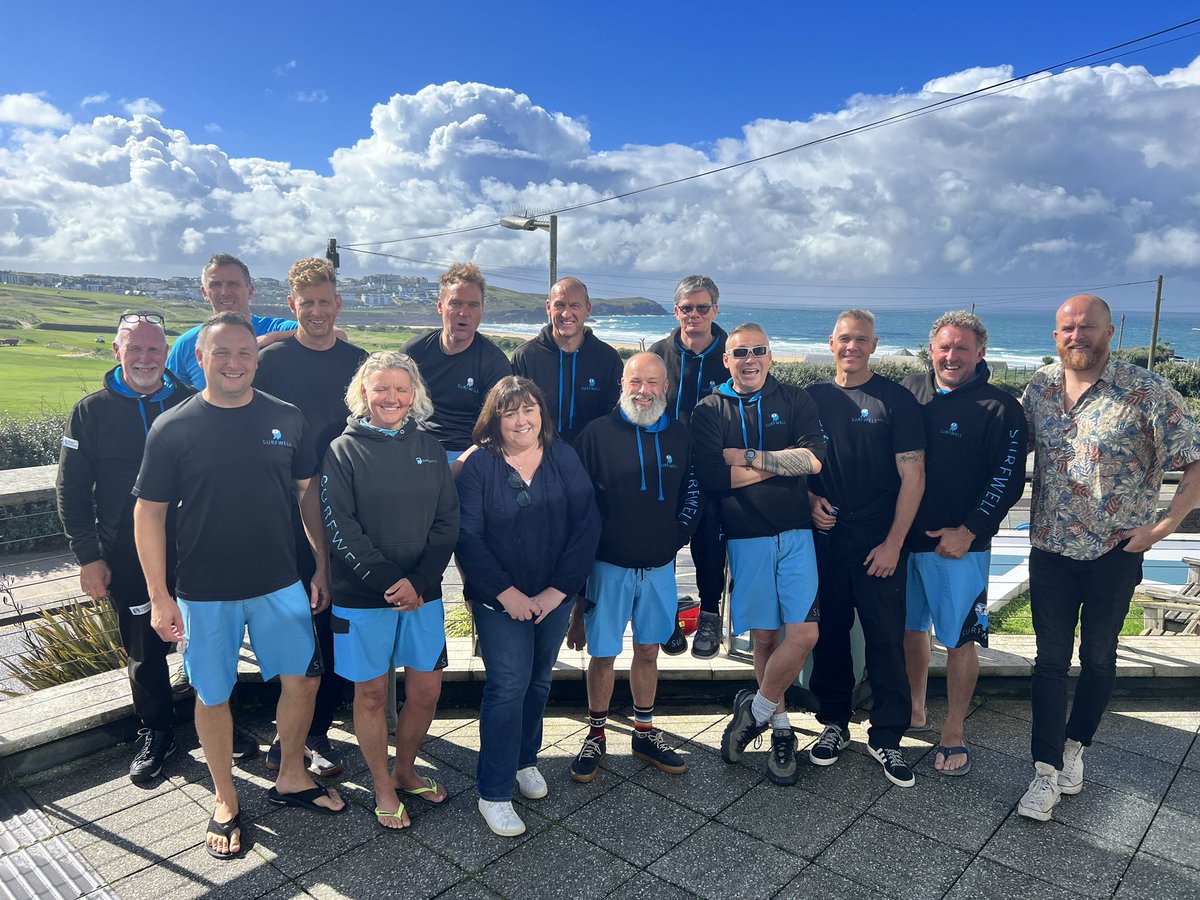 opsurfwell's tweet photo. A huge part of Surfwell is the ability to talk in front of our peers. Telling our stories and giving our participants implied permission to tell theirs. Today we were joined by @Kernow_King to build on our storytelling skills. #peersupport #surftherapy #MentalHealthMatters https://t.co/bZOQH0AkfY
