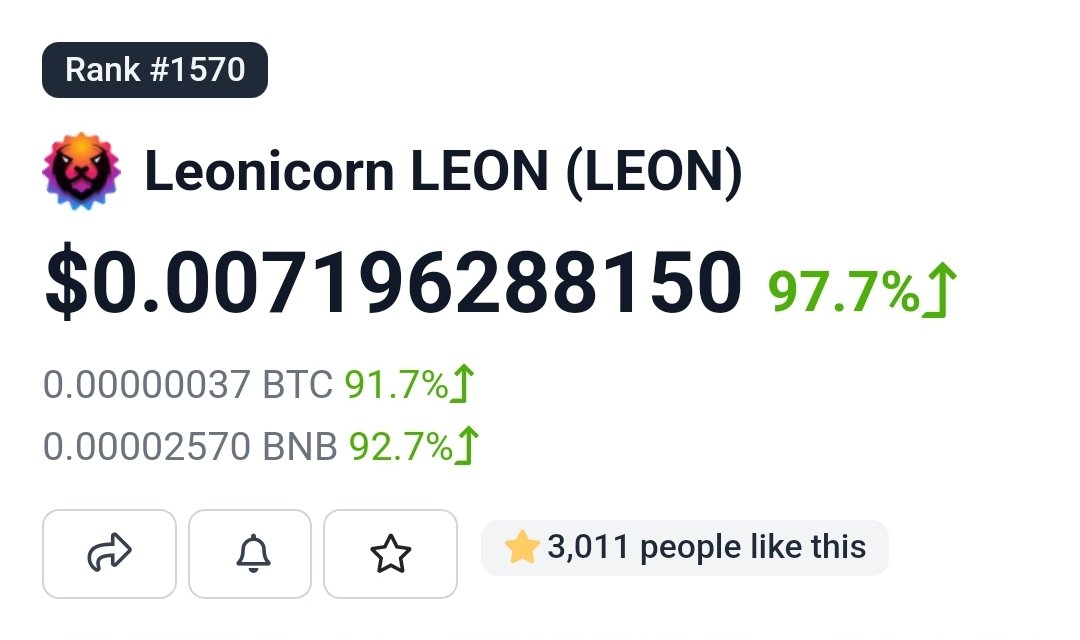 ScottLEOWarrior's tweet photo. @carlmoon Next month will be insane for @swapleonicorn $LEON

Over 14 AMAS with top groups such as @bsc_daily are scheduled before launch of #MineFi revenue sharing system launch

My good friend @travladd also joined us yesterday!

Check us out, cheapest fees for trading also. https://t.co/QhXjYgbZXm