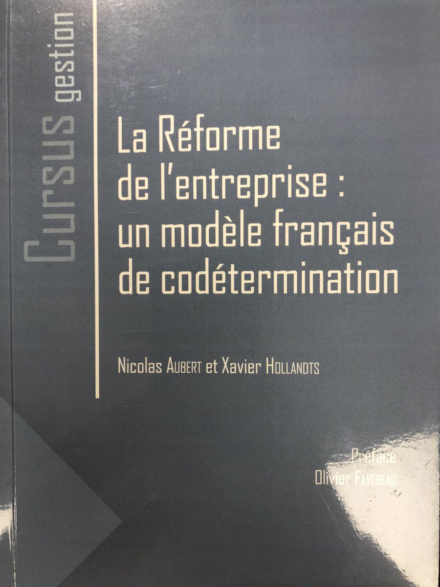 PYvesGomez's tweet image. [séminaire IFGE codétermination].

👉 C’est au tour de @xavierhollandts et @AubertNicolas20 de proposer une belle mise en perspective historique de la codétermination en France depuis 1945.

#ifge #gouvernance #codetermination