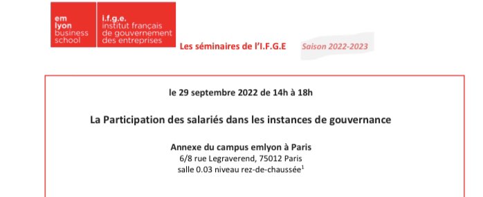 PYvesGomez's tweet image. [séminaire IFGE codétermination].

👉 C’est au tour de @xavierhollandts et @AubertNicolas20 de proposer une belle mise en perspective historique de la codétermination en France depuis 1945.

#ifge #gouvernance #codetermination